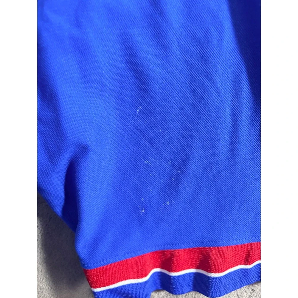 Vintage Air Jordan 23 Quarter Zip Warmup Shirt Mens XXL Blue Red Colorblock